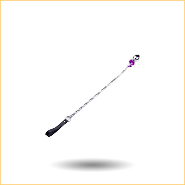 Bell Gemstone Butt Plug with Leash FoxySM Bell Gemstone Butt Plug with Leash FoxySM