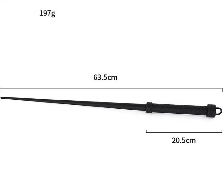 Firm Black Silicone BDSM Training Whip
