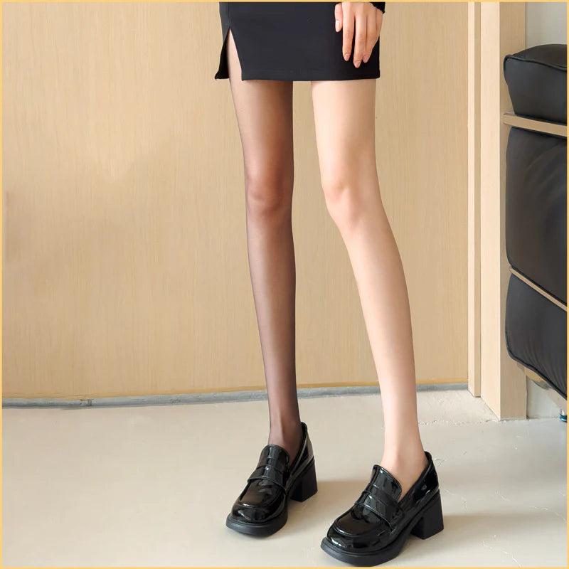 Sexy 0D Ultra-Sheer Crotchless Pantyhose for Women