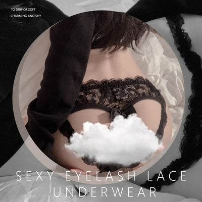 Hollow-out Low-Rise Sheer Panties