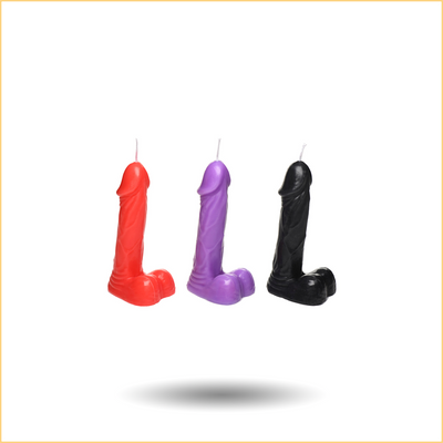 Cute Dick low-temperature Candle 3pcs