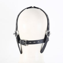 Load image into Gallery viewer, BDSM Head Harness with Metal Mouth Spreader &amp; Nose Hook