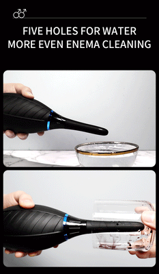 Jeusn Silicone douche enema syringe