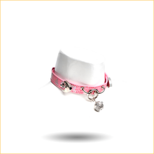 Load image into Gallery viewer, Pink Glitter Snakeskin K9 Training Collar