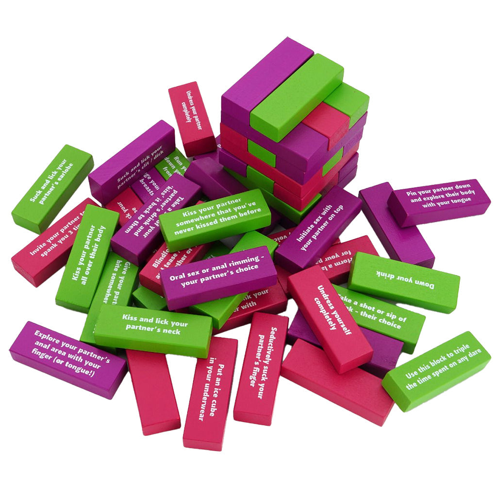 Couples Intimacy Challenge Stacking Block Game