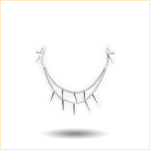 Load image into Gallery viewer, Spiked SM metal chain nipple clamps