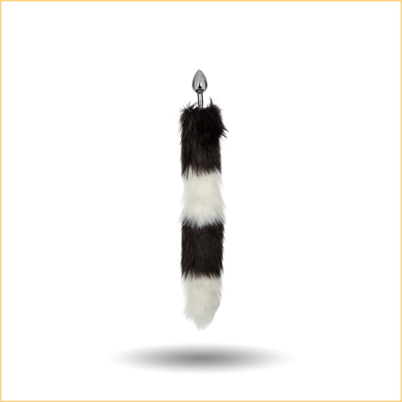 CalExotics Running Wild Black & White Tail Plug