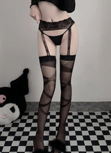 Load image into Gallery viewer, Bold Large Fishnet Lace Pantyhose Stockings
