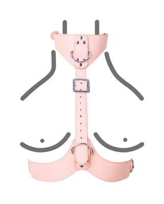 JiuDouJiu Wearable Choker Handcuff Set in Pink