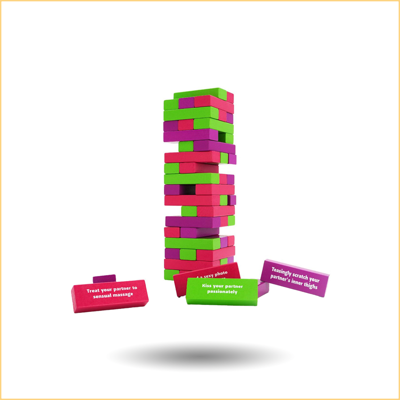 Couples Intimacy Challenge Stacking Block Game