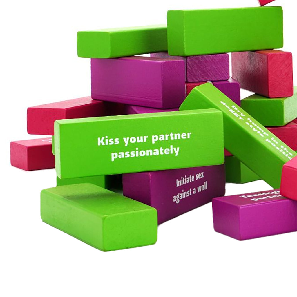 Couples Intimacy Challenge Stacking Block Game