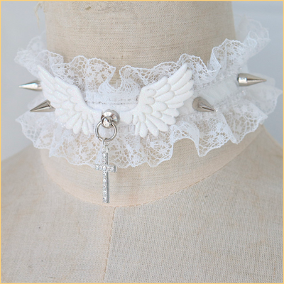 Lace Studded Leash Collar