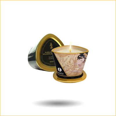 Shunga Massage Candle 5.7oz in Vanilla Fetish