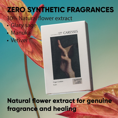 Sappho from lesbos Natural Force Luna Caresses Finger Condom 6 count