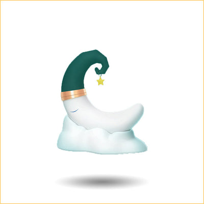 Moon-shaped design  g-spot stimulation & clitoral sucking vibrator