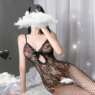 Sexy Bow Tie Bodystocking