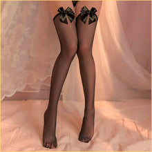 Load image into Gallery viewer, Bow over-the-knee stockings