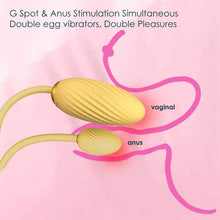 Load image into Gallery viewer, A Double Egg Bullet Vibrator for Women