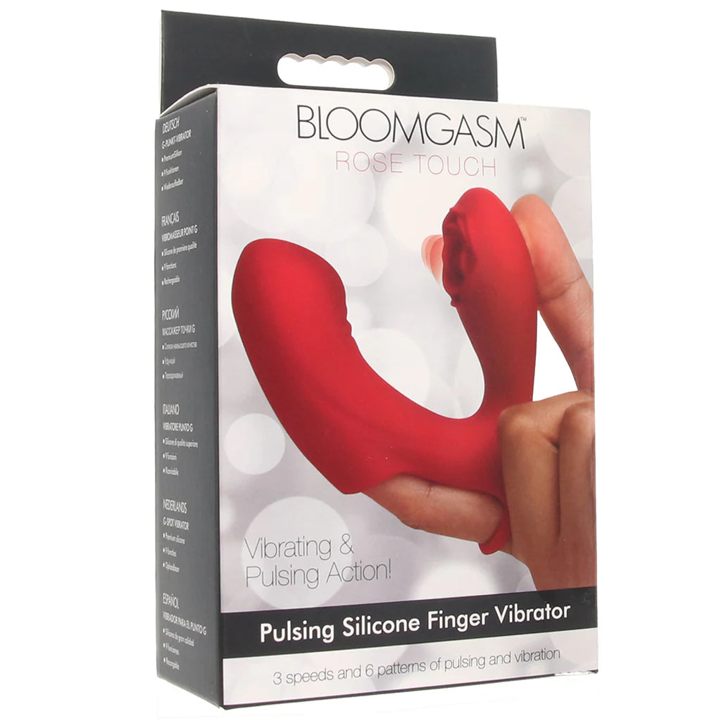Bloomgasm Rose Touch Finger Vibe