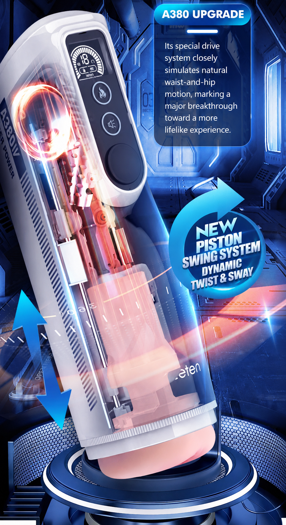 LETEN Storm A380 Gen 4 Audio-Enabled Automatic Stroker