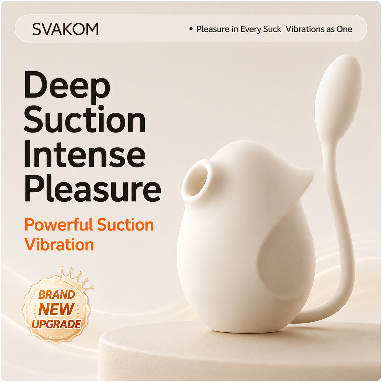 SVAKOM Que Pro App-Controlled Suction & Vibration Stimulator