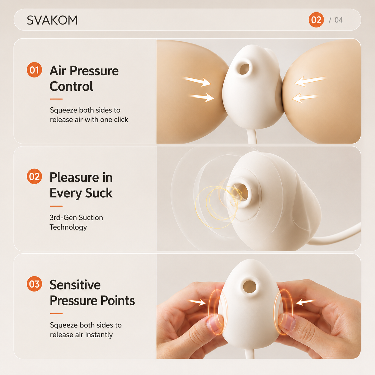 SVAKOM Que Pro App-Controlled Suction & Vibration Stimulator