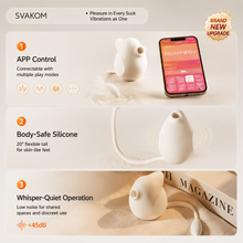 Load image into Gallery viewer, SVAKOM Que Pro App-Controlled Suction &amp; Vibration Stimulator