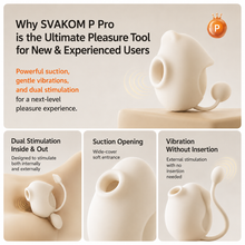 Load image into Gallery viewer, SVAKOM Que Pro App-Controlled Suction &amp; Vibration Stimulator