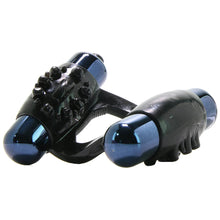Load image into Gallery viewer, Duo-Vibrating Super Ring in Black
