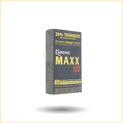 Kimono MAXX Large Flare Condoms in 12 Pack & 24 Pack