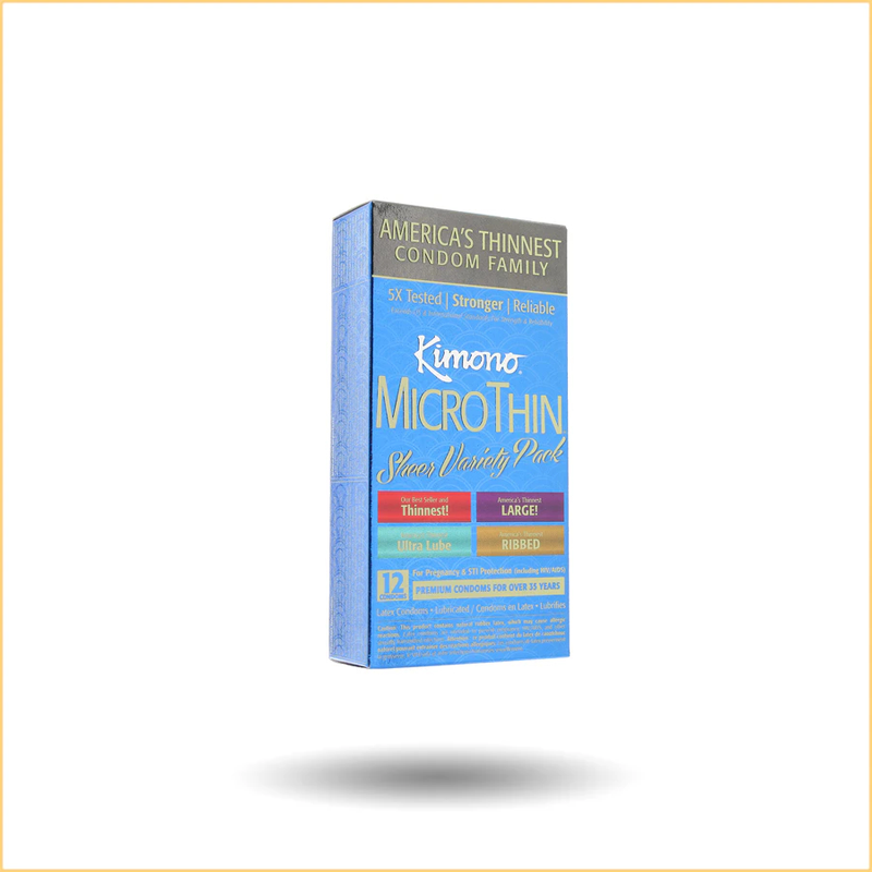 Kimono MircoThin Sheer Variety Pack Condoms in 12 Pack