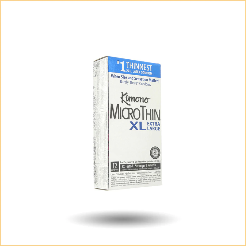 Kimono MircoThin XL Condoms in 12 Pack & 36 Pack