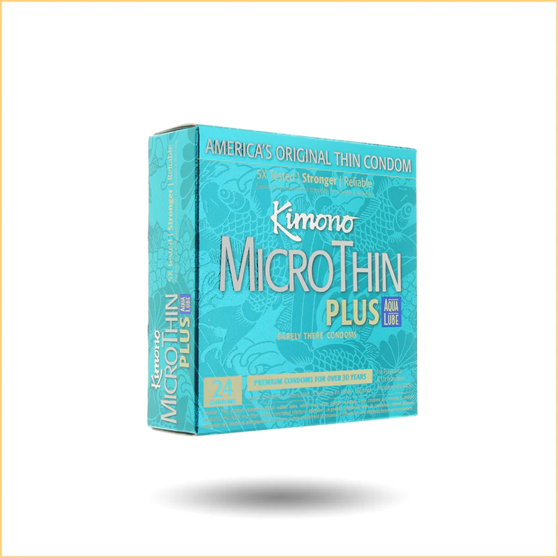 MicroThin Aqua Lube Condoms in 3 Pack & 12 Pack & 24 Pack