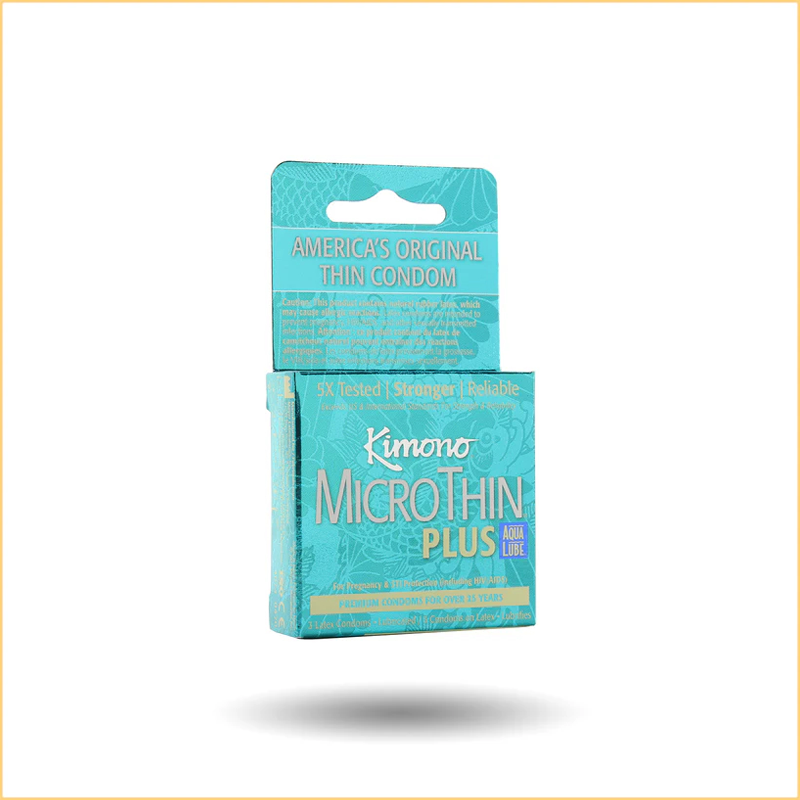 MicroThin Aqua Lube Condoms in 3 Pack & 12 Pack & 24 Pack