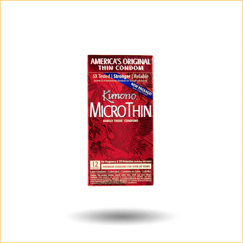 Kimono MicroThin Condoms in 3 Pack & 12 Pack & 24 Pack