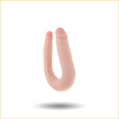 Dr. Skin Mini 12 Inch Double Dildo in Vanilla