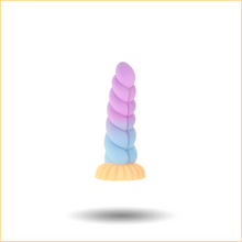 Load image into Gallery viewer, Creature Cocks Mystique Unicorn Silicone Dildo