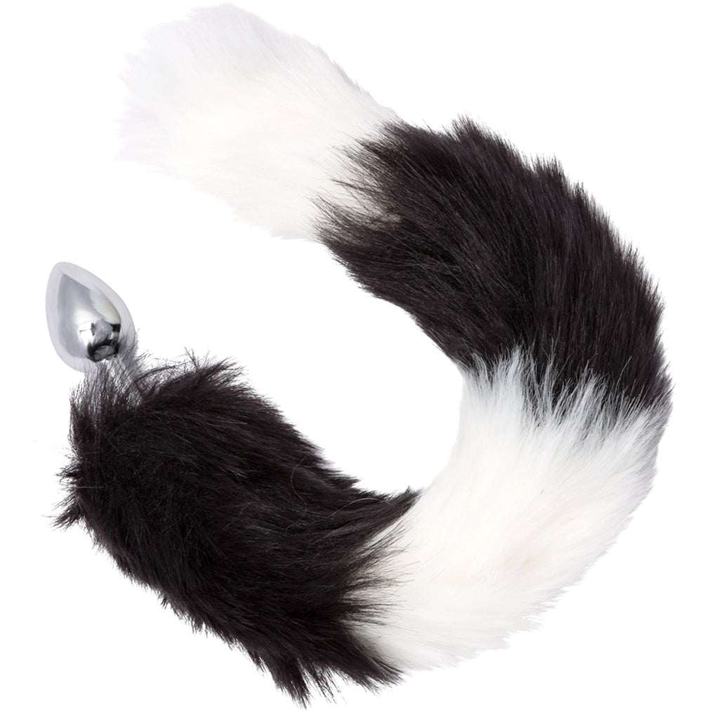 CalExotics Running Wild Black & White Tail Plug