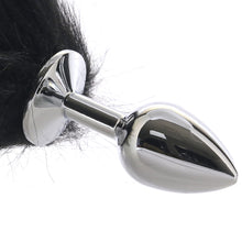 Load image into Gallery viewer, CalExotics Running Wild Black &amp; White Tail Plug