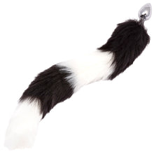 Load image into Gallery viewer, CalExotics Running Wild Black &amp; White Tail Plug