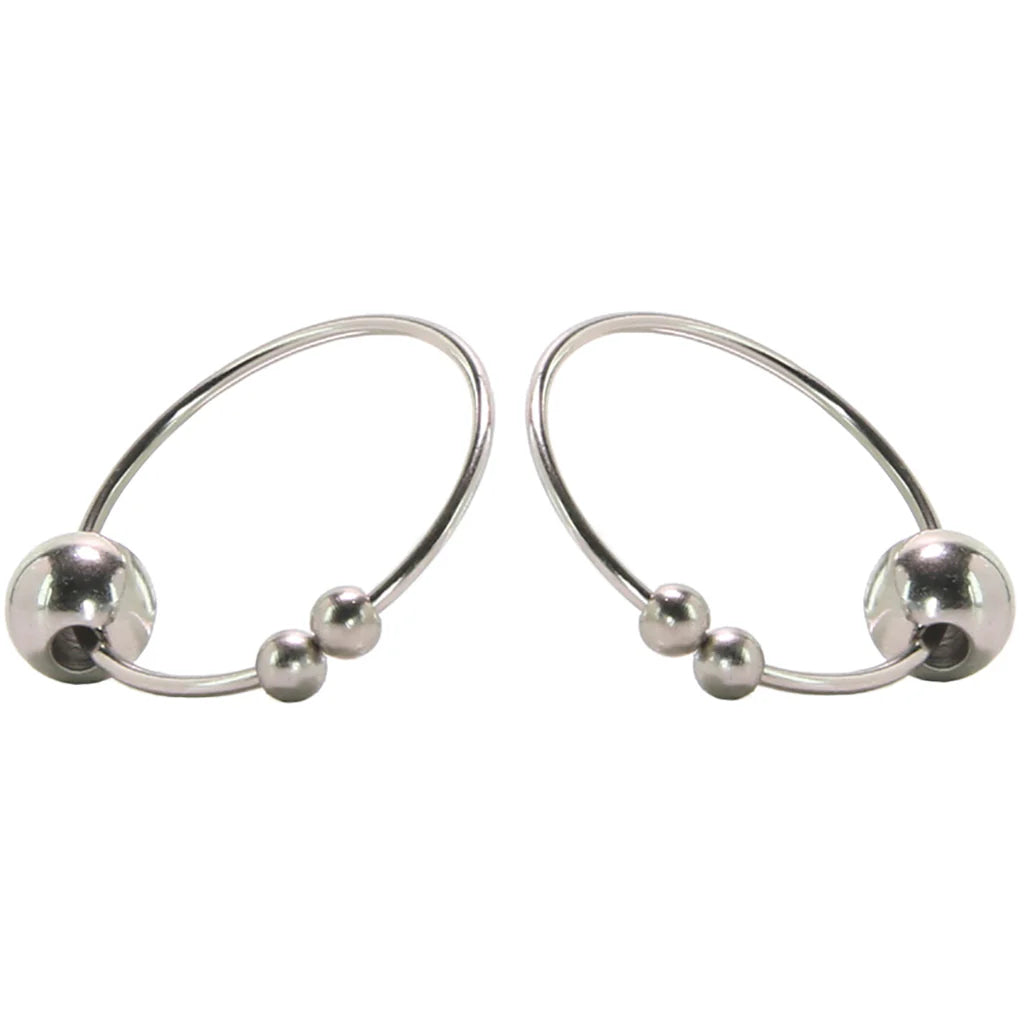 nipple play Non-Piercing Nipple Rings in Silver