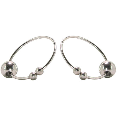 nipple play Non-Piercing Nipple Rings in Silver