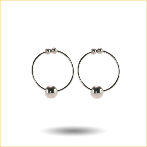nipple play Non-Piercing Nipple Rings in Silver