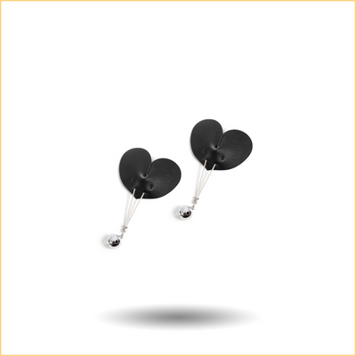 Leather Heart-Shaped Nipple Clamps