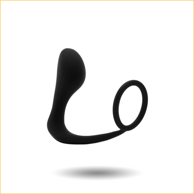 Cock Ring with P-Spot Plug