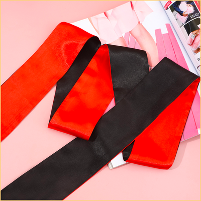 Black Satin Blindfold for BDSM Play