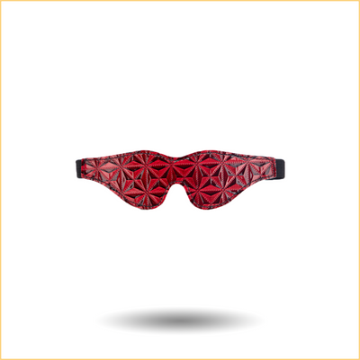 Diamond-Patterned Elastic Blindfold with Rhinestones