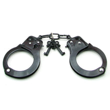 Load image into Gallery viewer, Black Steel BDSM Handcuffs