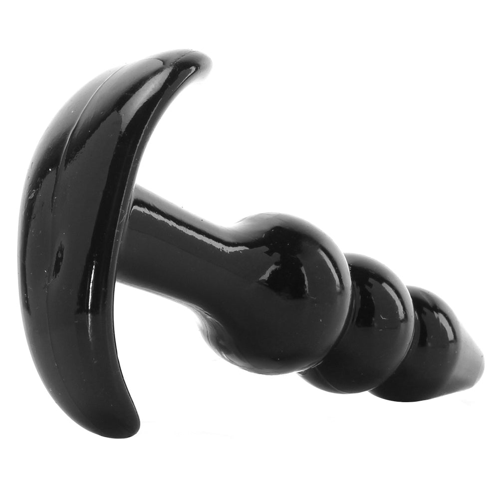 Jelly Rancher Ripple T Butt Plug in Black FoxySM Jelly Rancher Ripple T Butt Plug in Black FoxySM